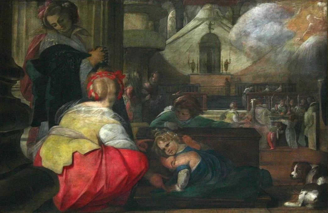 Duomo di Milano, Quadroni di San Carlo - Miracolo di Giovanna Marone nata deforme